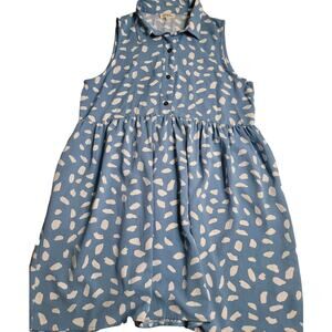 2642 Umgee‎ Blue/White Sleeveless Dress Women's Medium